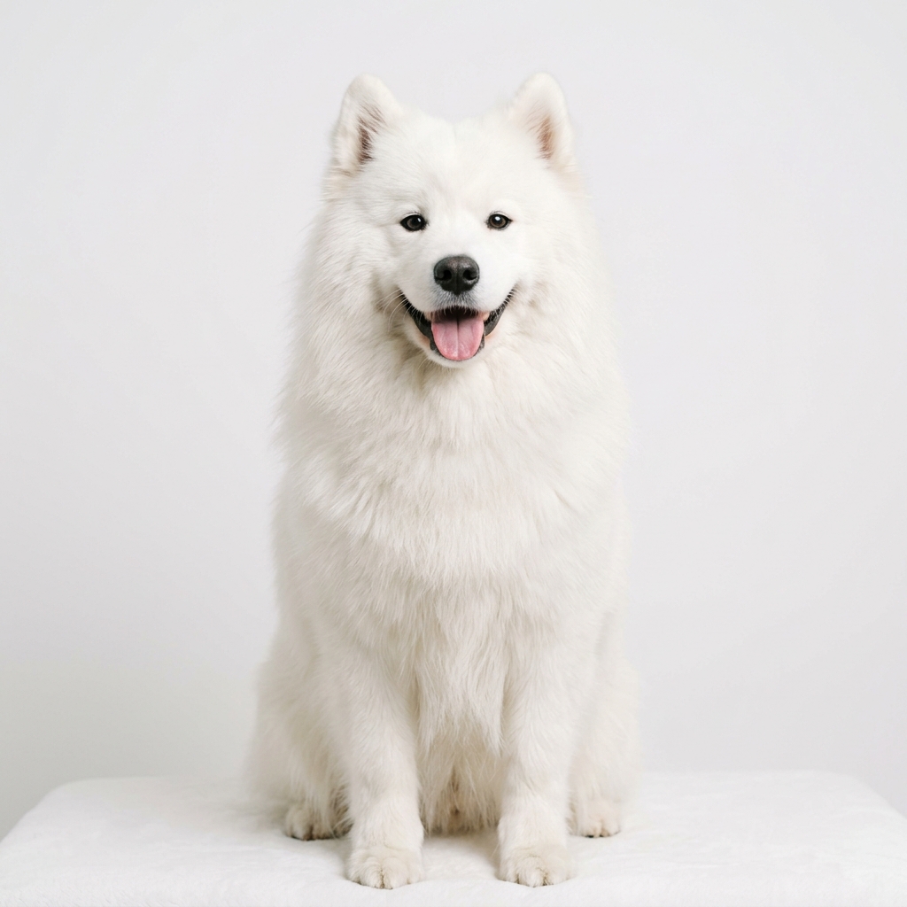 Perro Samoyed peluquería Canhijitos